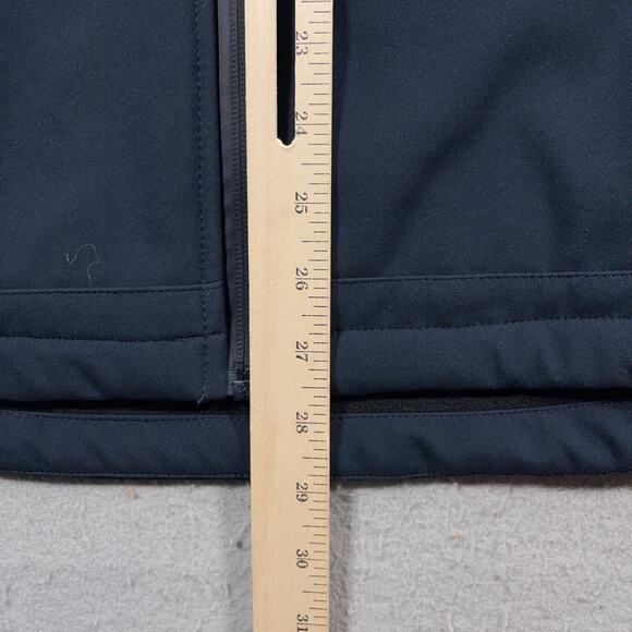 Land Rover Full Zip Softshell Jacket Womens XL Blue Rare Tuck Away Hood NWT‎ - Picture 7 of 16